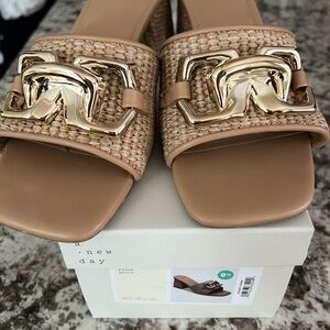 A New Day Women's Tan Fauna Heels